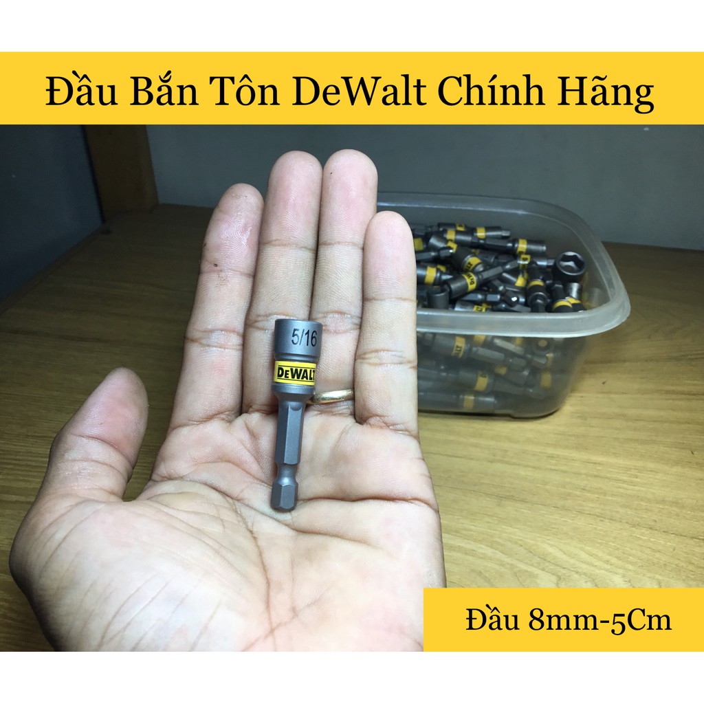 Đầu bắn tôn dewalt chính hãng 8mm usa