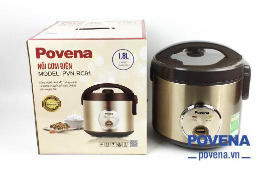 Nồi cơm điện povena pvn-rc91 dung tích 1,8l công suất 900w