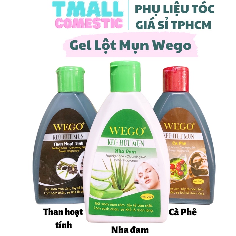 ɡel Lột Mụn Đầu Đen, Mụn Cám Than Tre Hoạt Tính WEGO 200g - ɡel Hút Mụn Than Tre