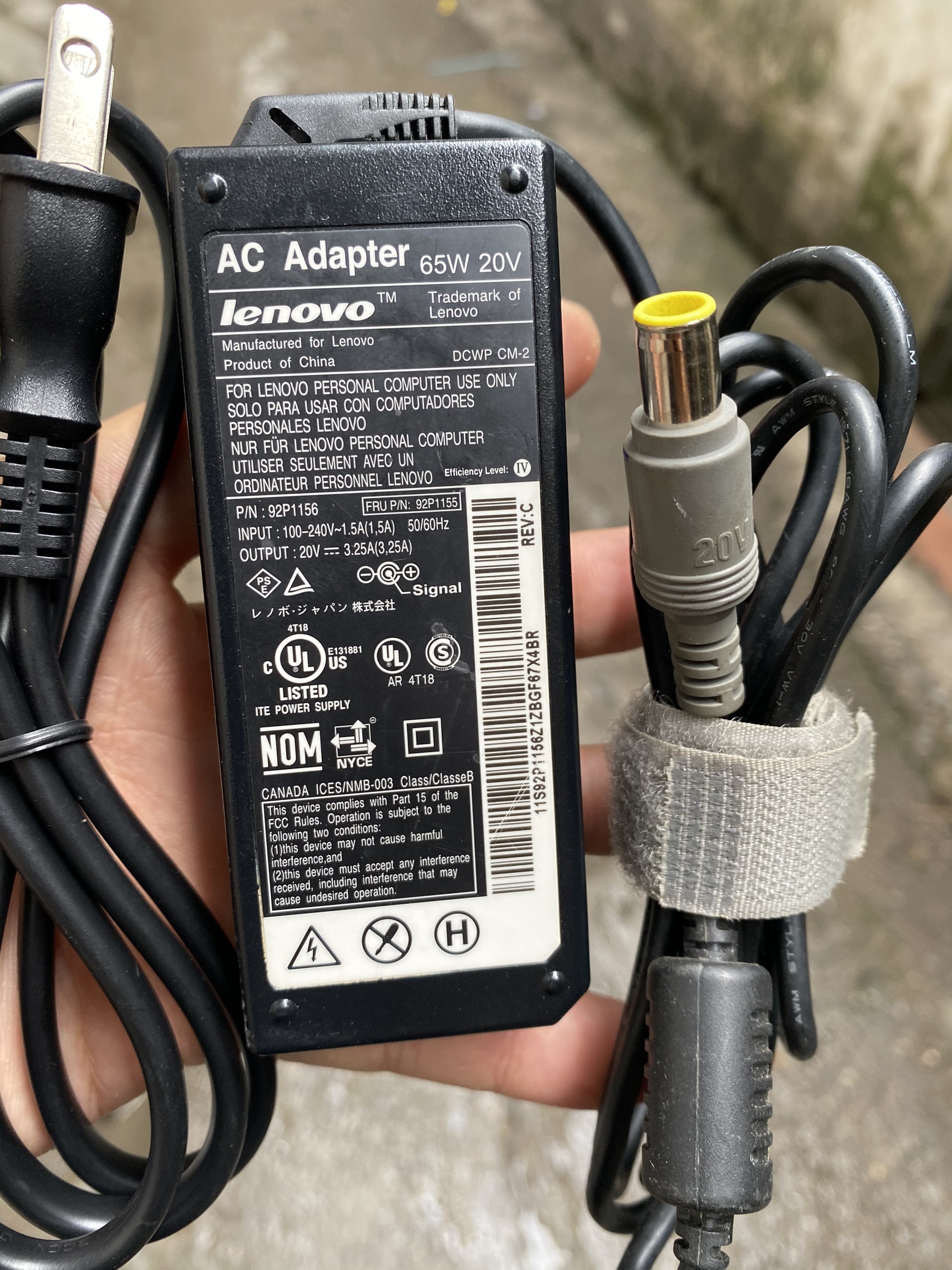 Bộ sạc laptop lenovo thinkpad x220 x220i x220s hàng zin bóc máy