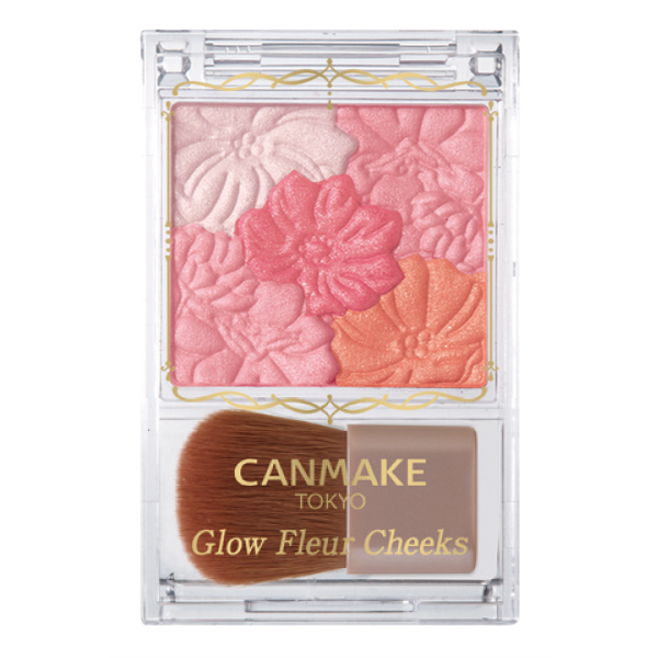 Phấn má hồng canmake glow fleur cheeks 6,3g.#02 apricot fleur