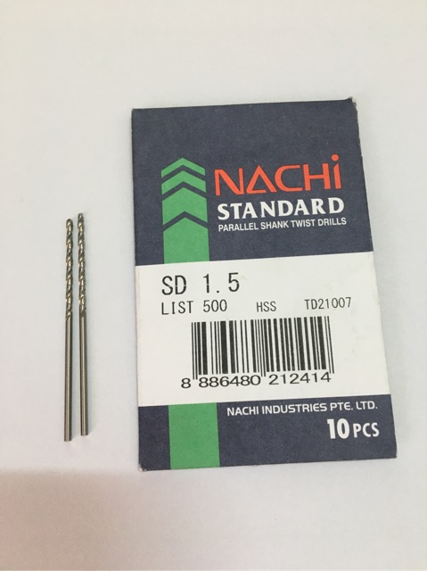 Mũi khoan nachi 1mm đến 1.9mm 1 mũi