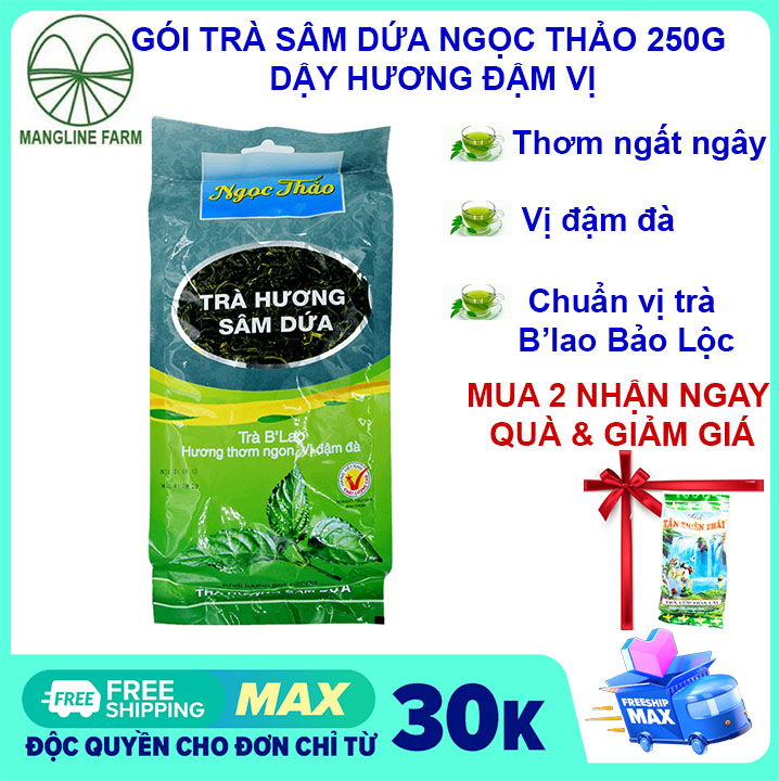 [FREESHIP 15K CHO ĐƠN 29K]Trà sâm dứa Ngọc Thảo 250g đồ uống thơm ngon đặc sản Đà Lạt giá siêu rẻ