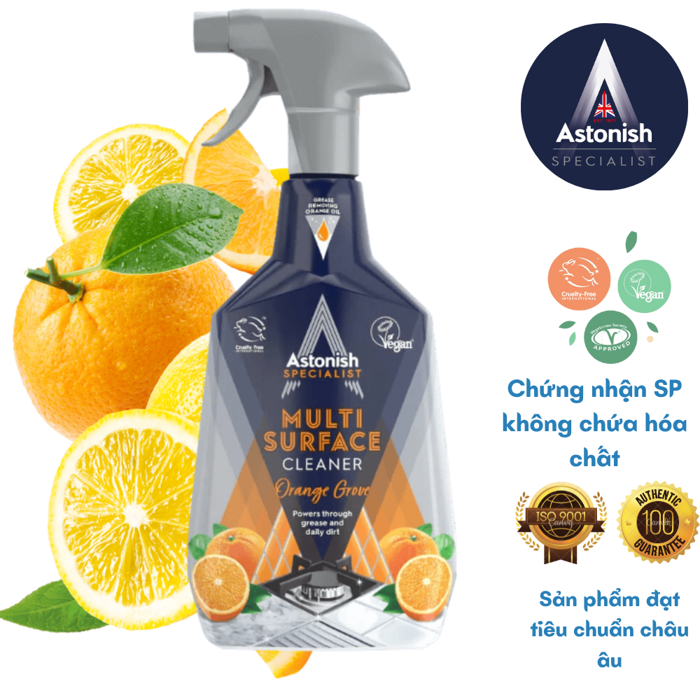 Bình xịt vệ sinh bếp hương cam Astonish C6790 750ml