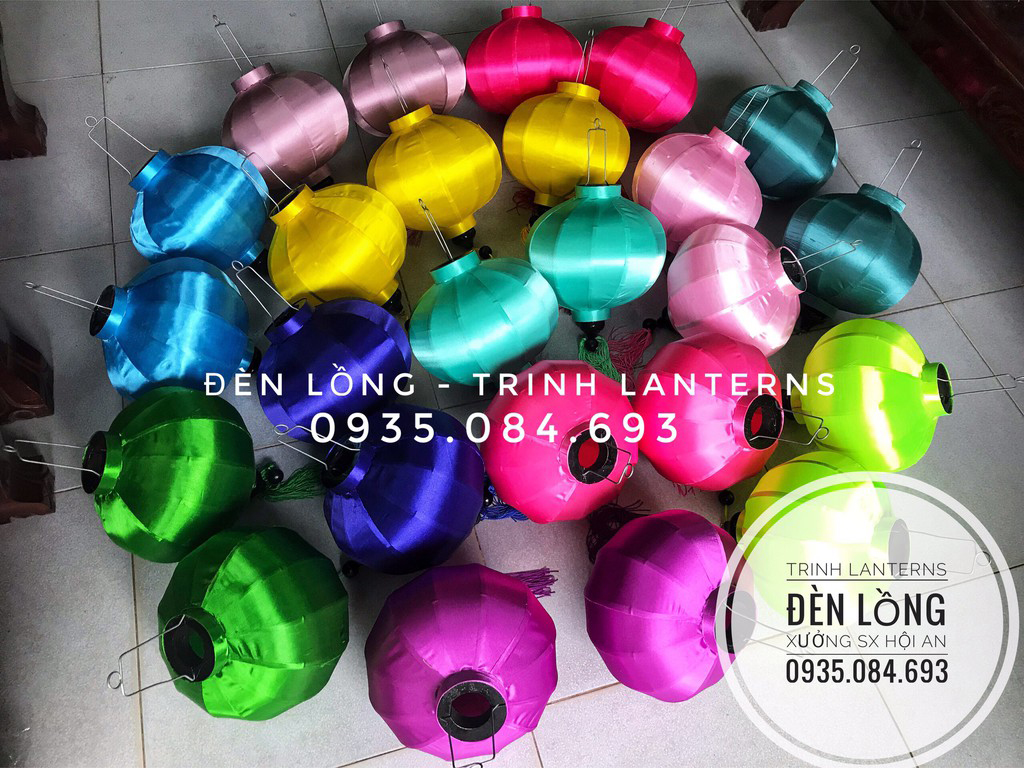 Đèn lồng hội an_VẢI PHI TRƠN CỰC BỀN_VẢI LOẠI 1 30CM/40CM/45CM (CÓ SẴN) chịu được nắng mưa tốt sỉ ib zalo (mua 10 cái=sỉ)