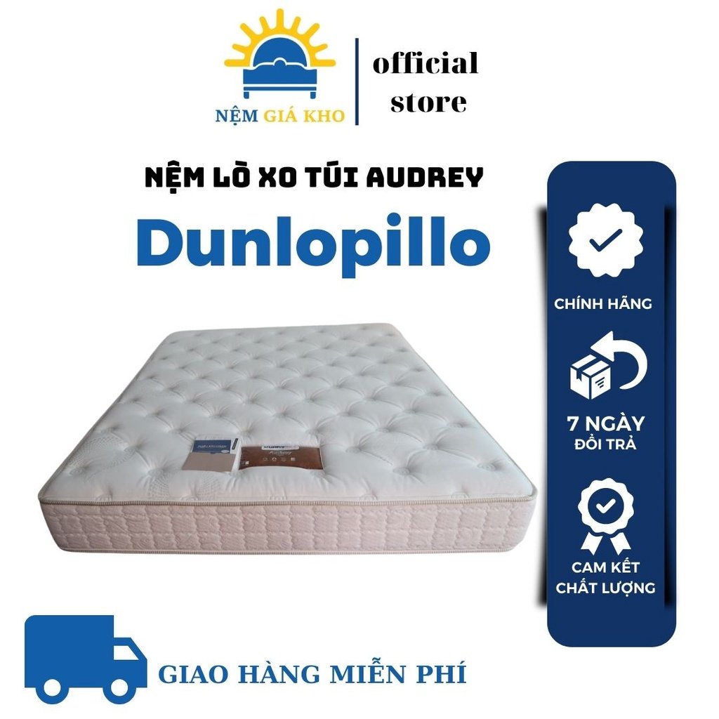 Nệm Lò Xo Túi Dunlopillo Audrey dày 25cm được kiểm hàng