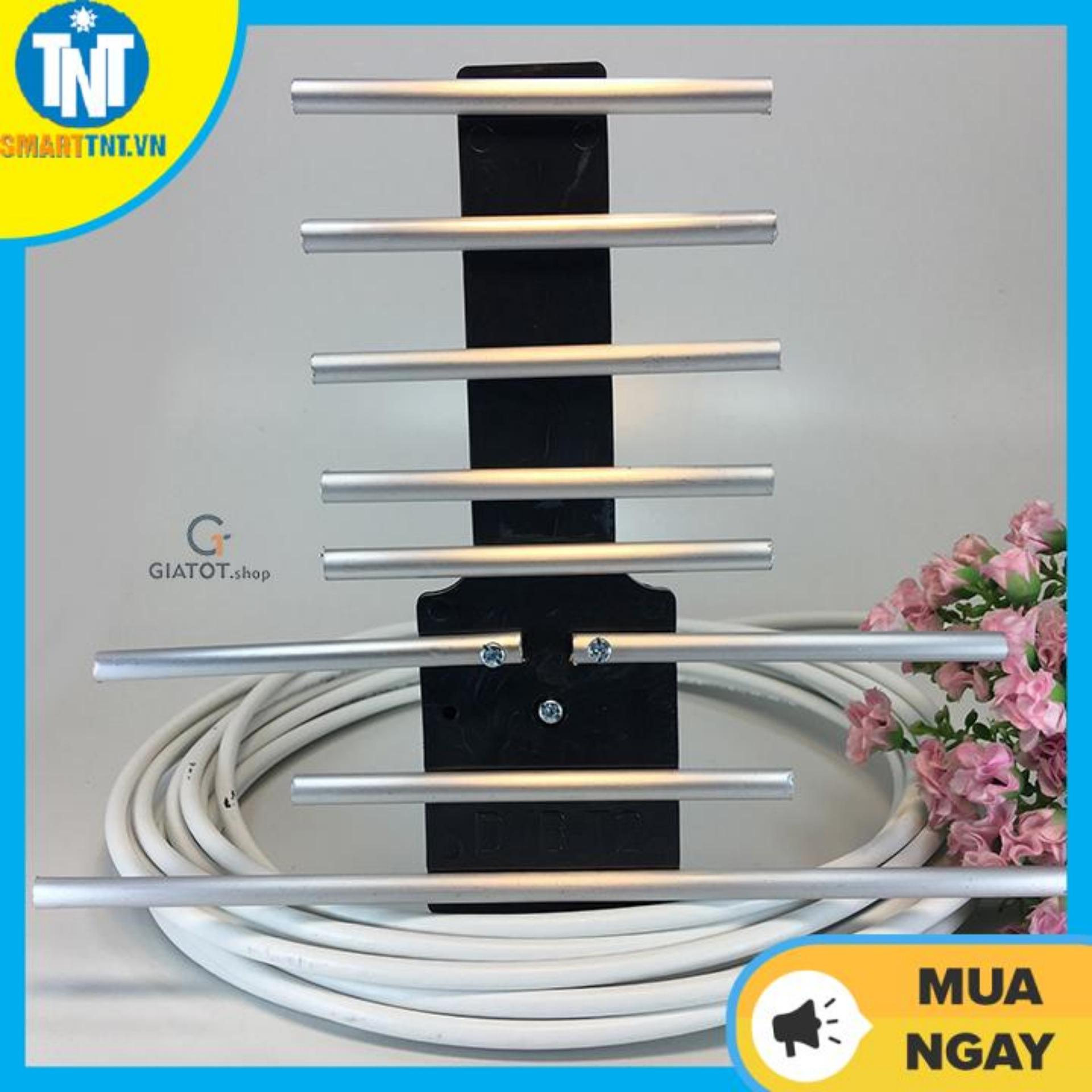Combo Anten thông minh thu sóng DVB T2 + 15m dây cáp + Jack nối