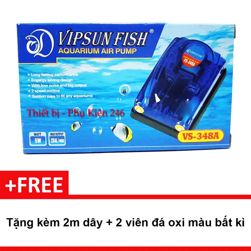 Máy sủi oxy vipsun 348a – 2 vòi - hàng công ty