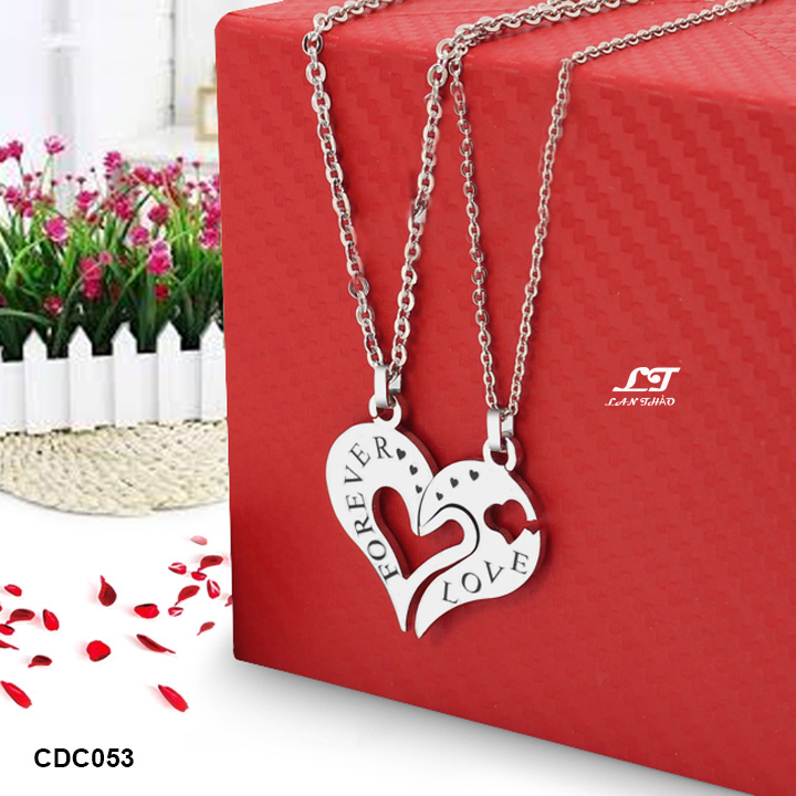 Dây chuyền cặp đôi trái tim Forever Love CDC053