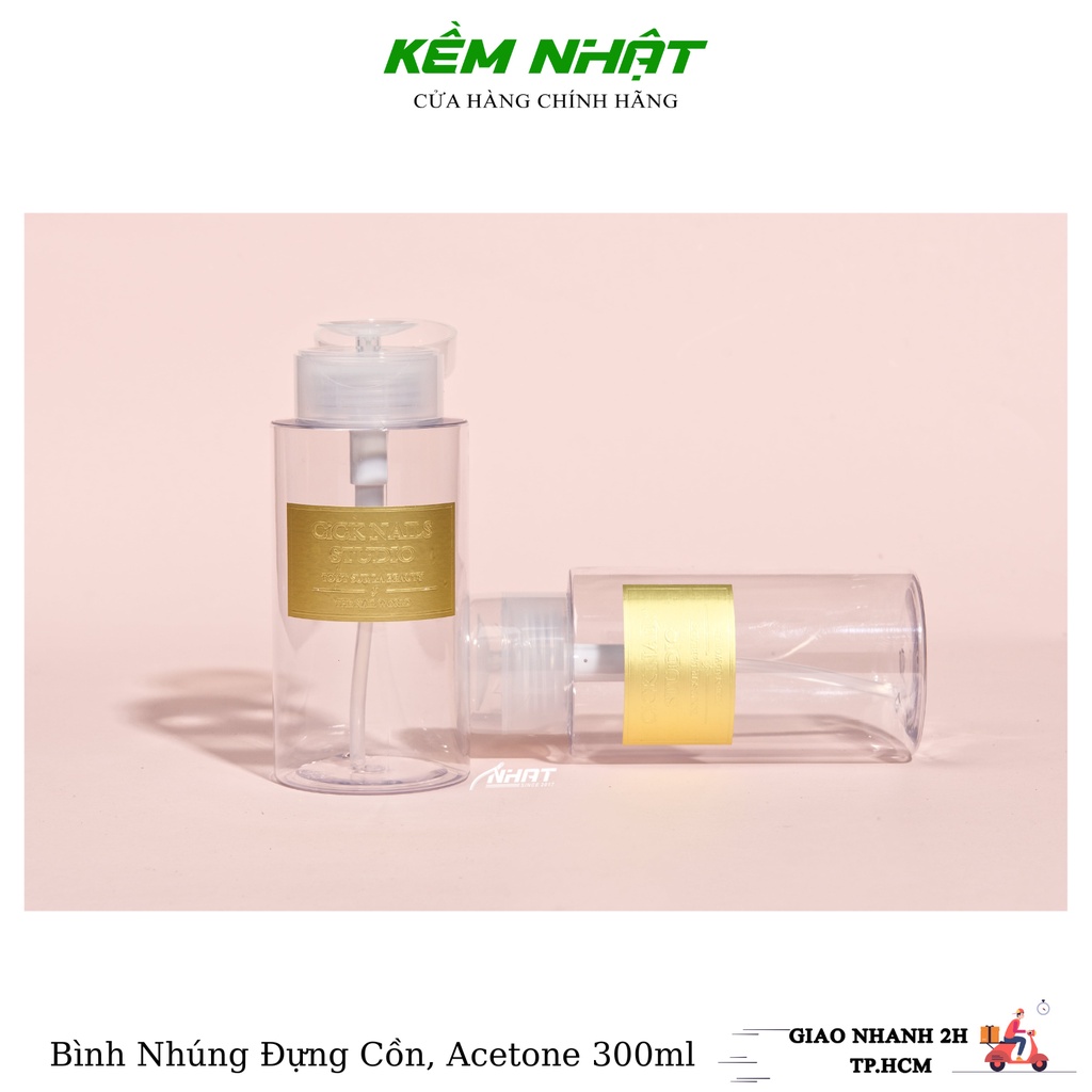 Bình đựng nước rửa móng, acrtone 300ml
