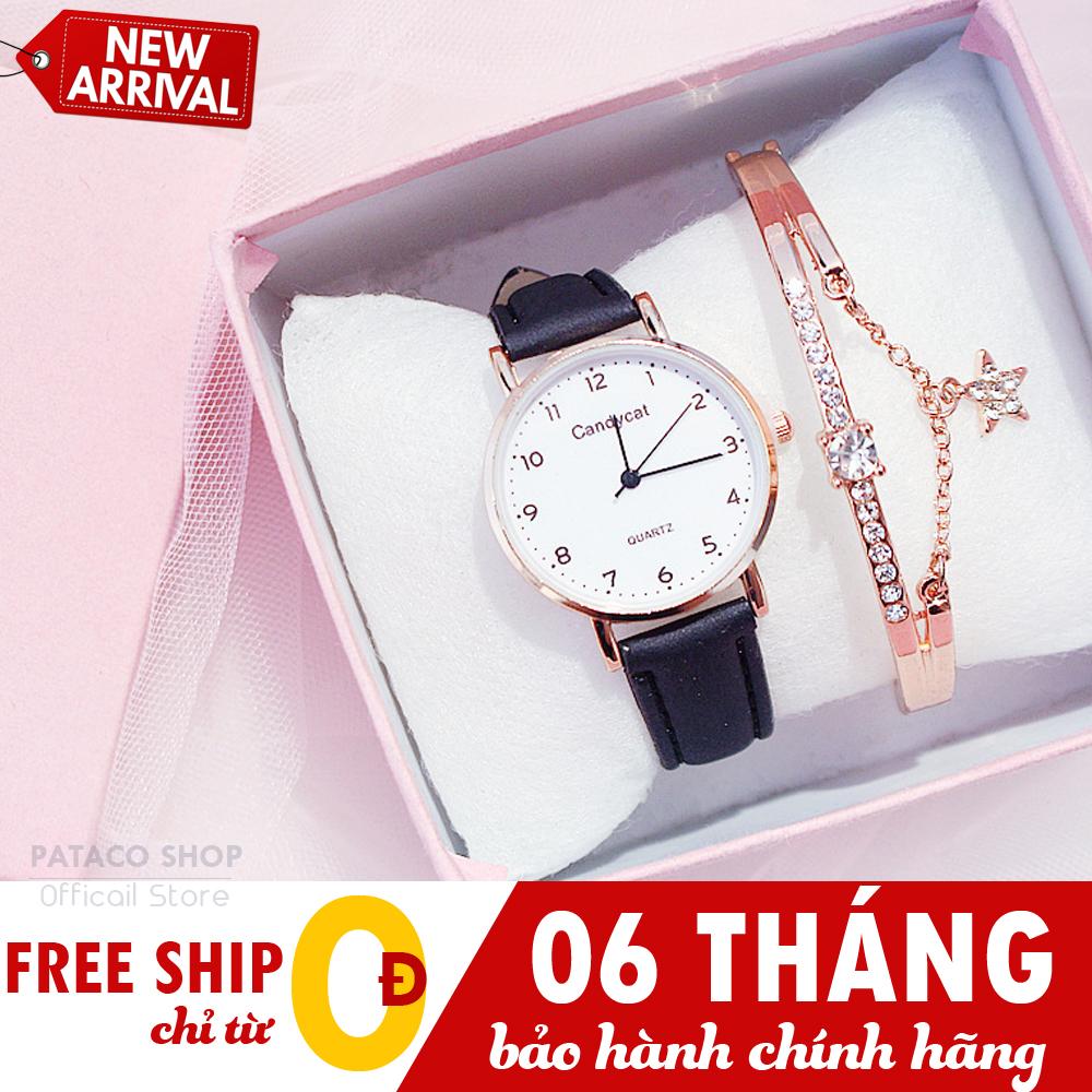 Đồng hồ nữ thời trang CandyCat C45, Dây da cao cấp, Mặt máy mỏng thanh lịch, Tặng kèm vòng tay cực đẹp , Bảo hành 6 tháng