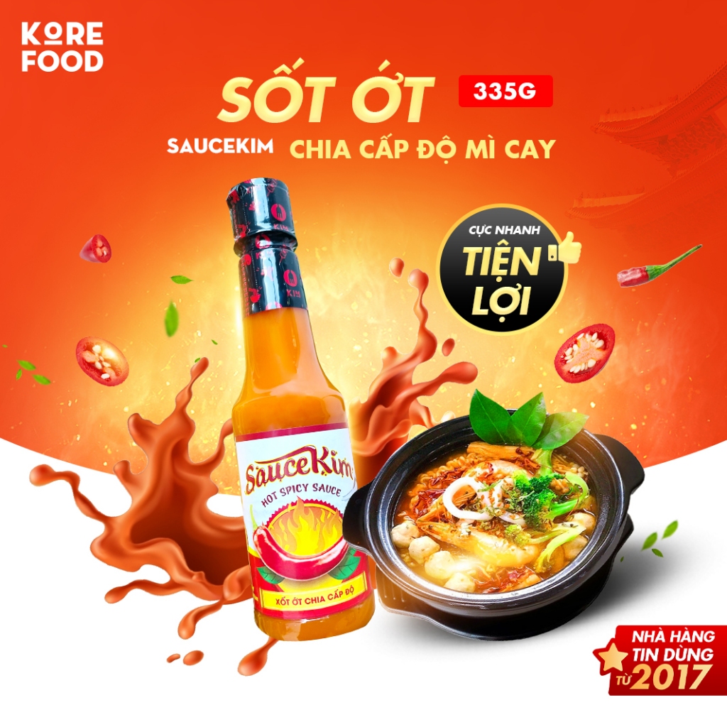 ỚT 7 CẤP ĐỘ MÌ CAY HÀN QUỐC 335gr