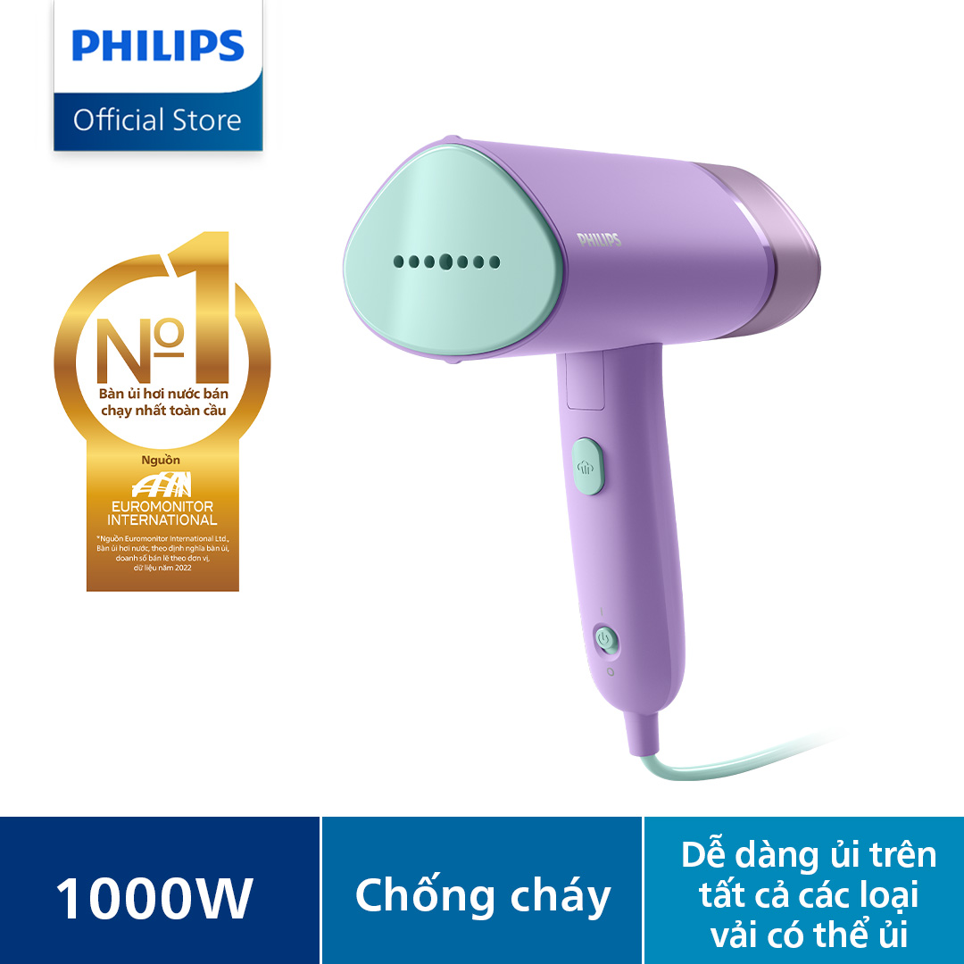 Bàn Ủi Hơi Nước Cầm Tay Philips STH3010/30 - Hàng Phân Phối Chính Hãng