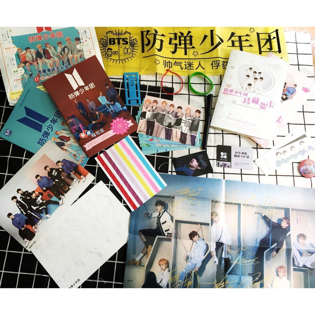 Combo Túi Quà Tặng BTS 28 Món Kèm Ảnh Thật Cực Dễ Thương