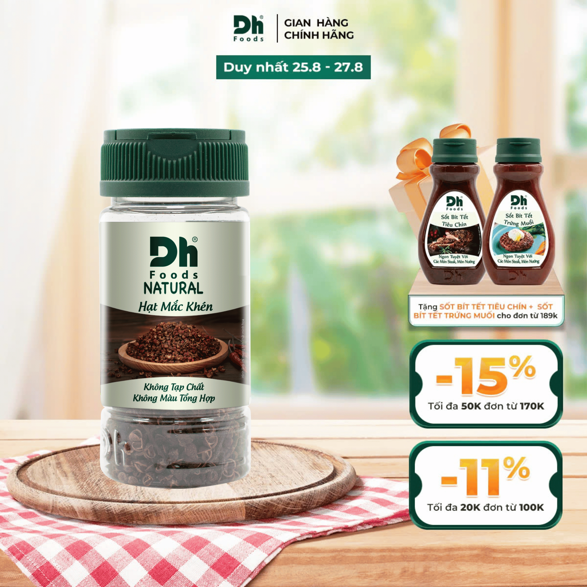 Natural hạt mắc khén 15gr dh foods