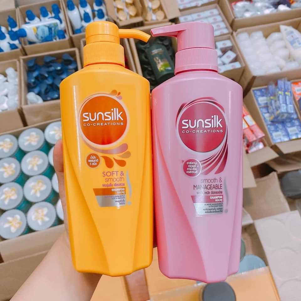 Dầu gội sunsilk thái lan 450ml - vàng