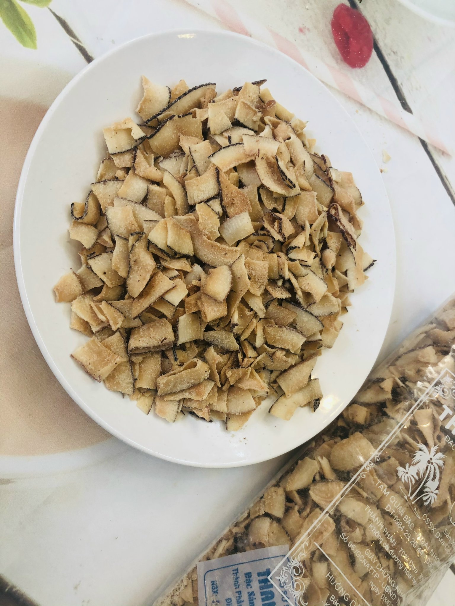 Gói 200g Dừa sấy giòn - doanvat_hangduong