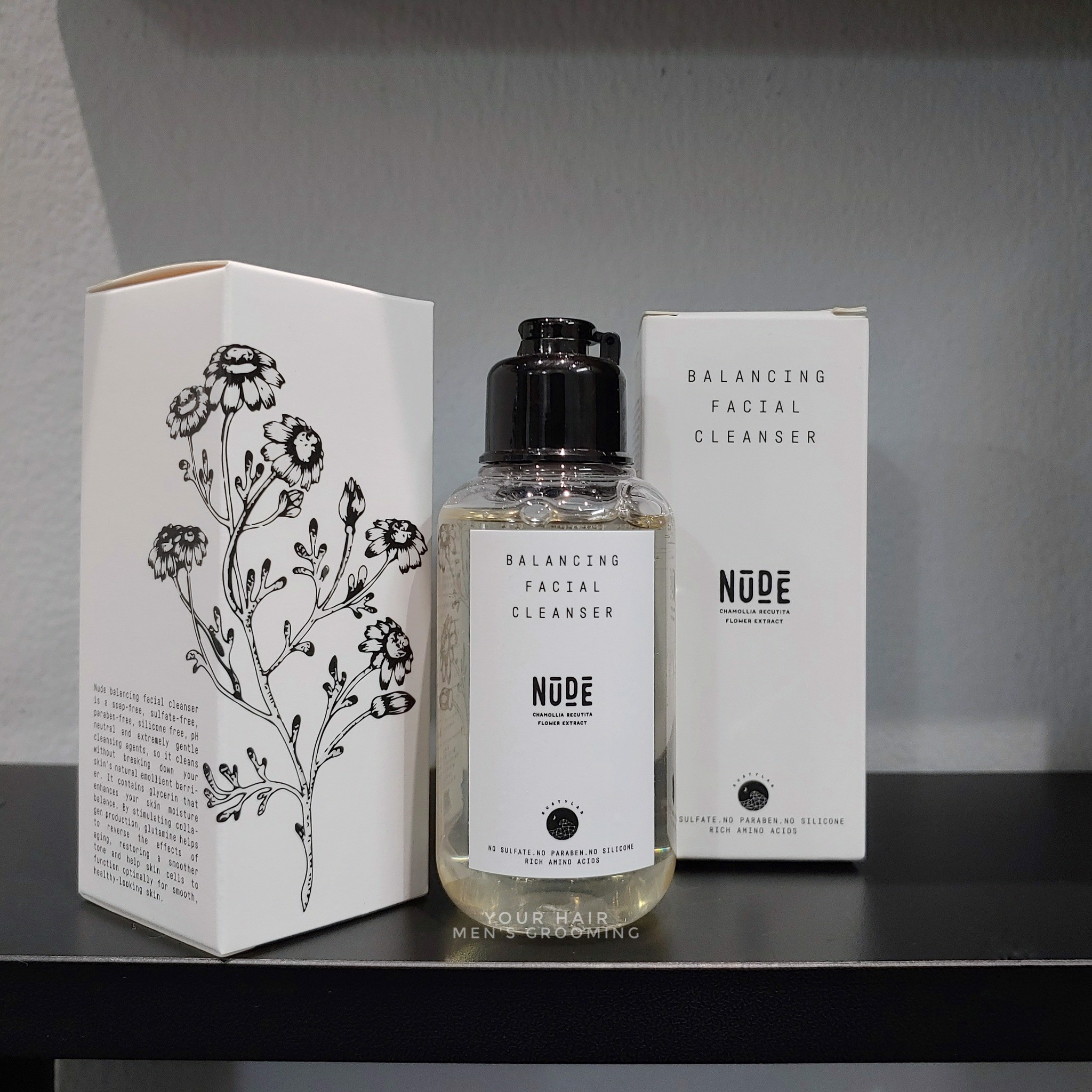 Sữa rửa mặt nude rusty lab - 100ml - chiết xuất từ hoa cúc la mã