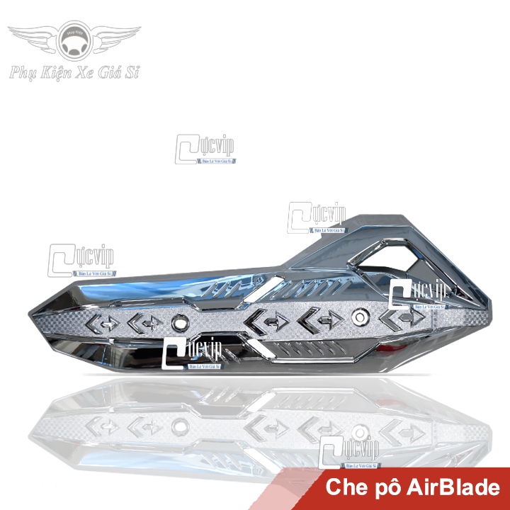 Ốp pô xe airblade 2016 , vario 2015 - 2017 xi mạ crom ms1855