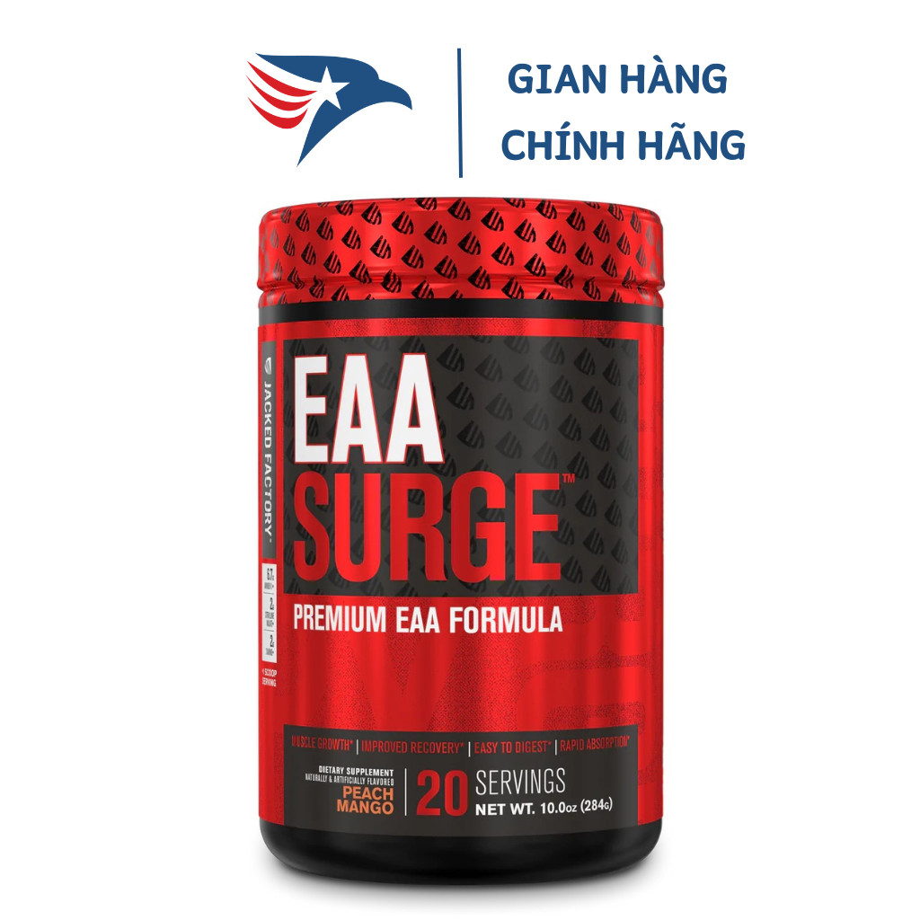 Bổ sung trong lúc tập luyện EAA SURGE Essential Amino Acid "Jacked Factory"