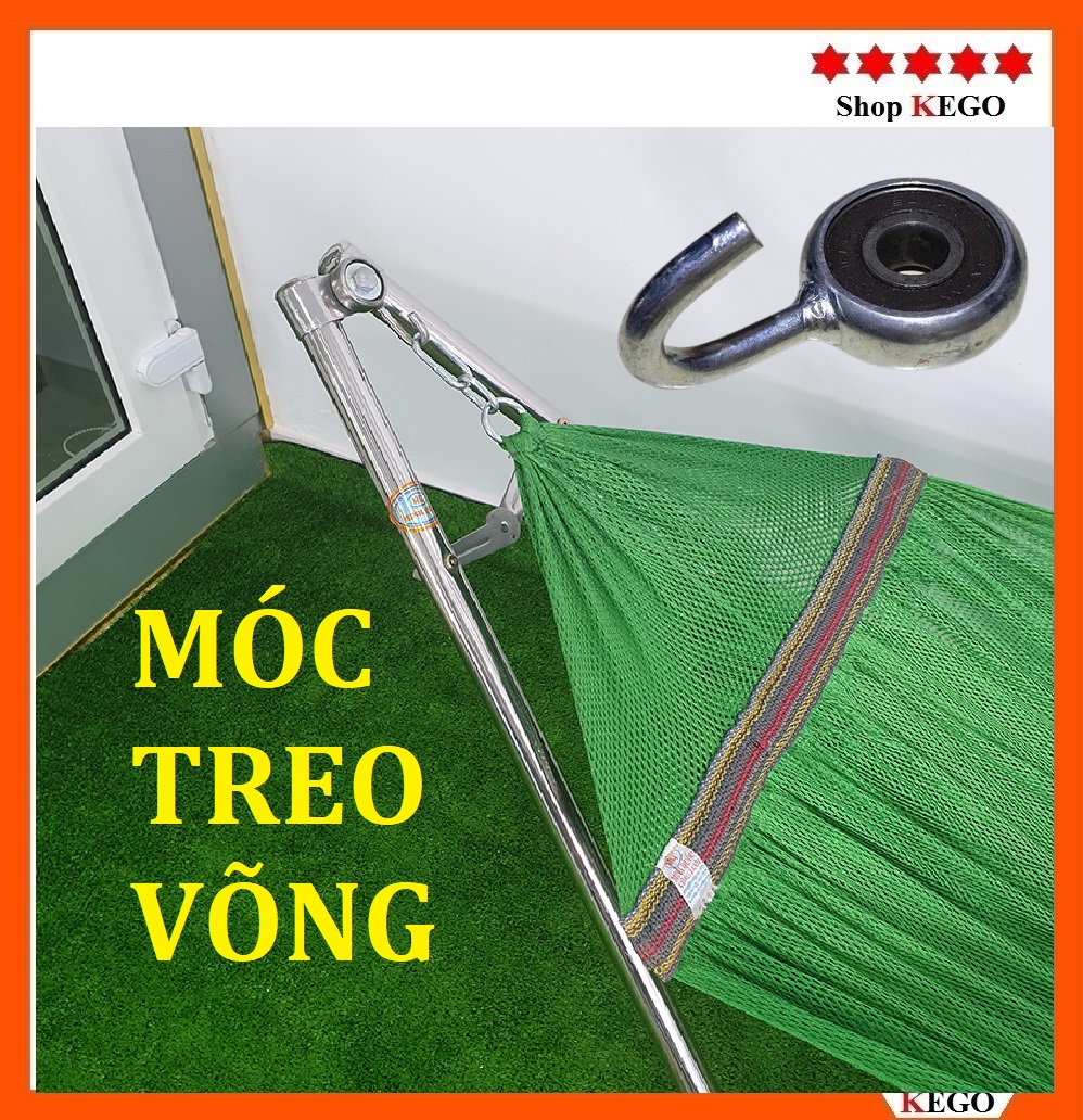 Móc vòng bi thép gắn khung giá võng