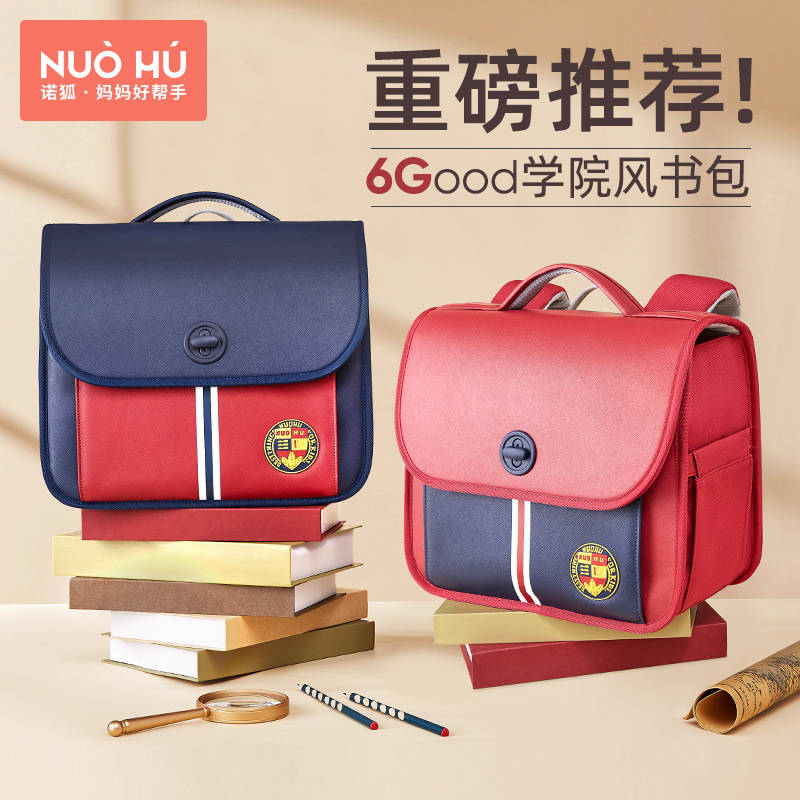 Cặp Sách Trẻ Em Nohu Ba Lô Chống Lưng Nhẹ Cho Bé Gái Học Sinh Tiểu Học Một, Hai, Ba Đến Lớp Sáu Cho Bé Gái