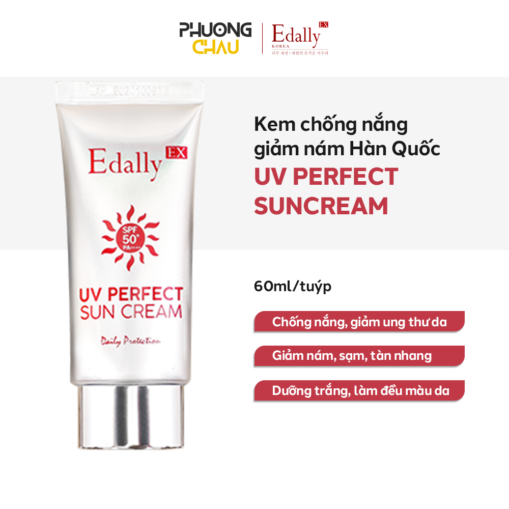 Kem chống nắng ngừa nám edally ex hàn quốc spf50 pa+++ tuýp 60ml