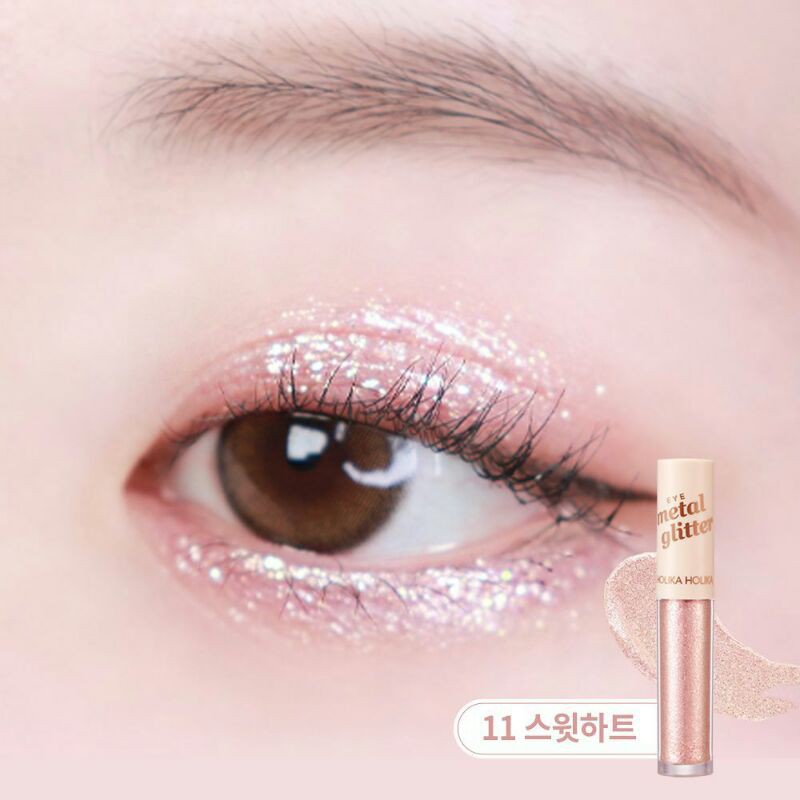 Nhũ mắt Holika Holika Metal Glitter 3.3g nhập khẩu Hàn Quốc - Nhũ mắt trang điểm