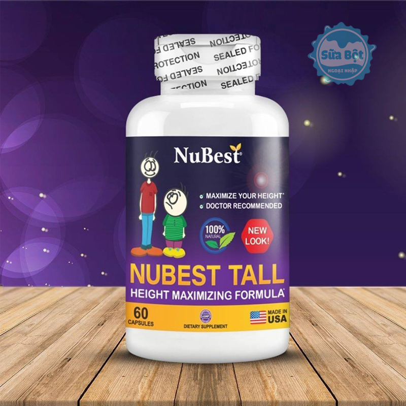 Viên uống hỗ Trợ Tăng Chiều Cao NuBest Tall New Look Cho Độ Tuổi từ 5-20