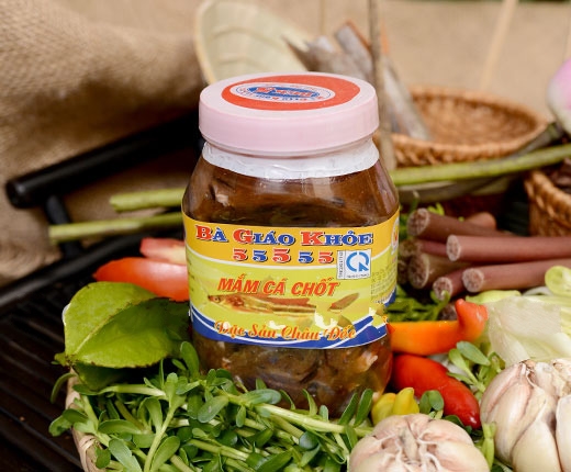 [HCM]Mắm cá chốt Bà Giáo Khỏe 5555 hủ 500gr đặc sản Châu Đốc Không sử dụng hóa chất phẩm màu độc hại