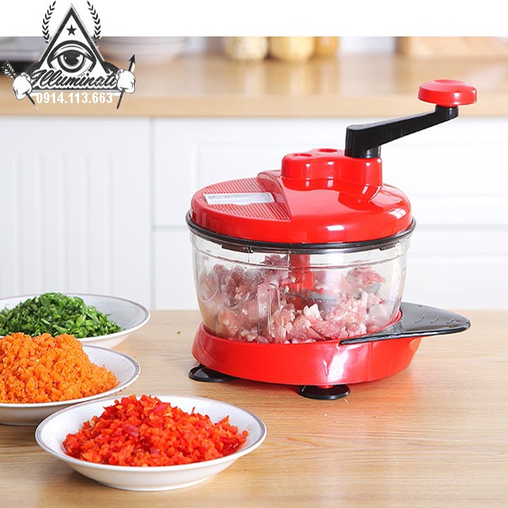 Máy xay thịt, rau củ quả bằng tay 5in1 đa năng - Máy xay thịt, rau củ quả