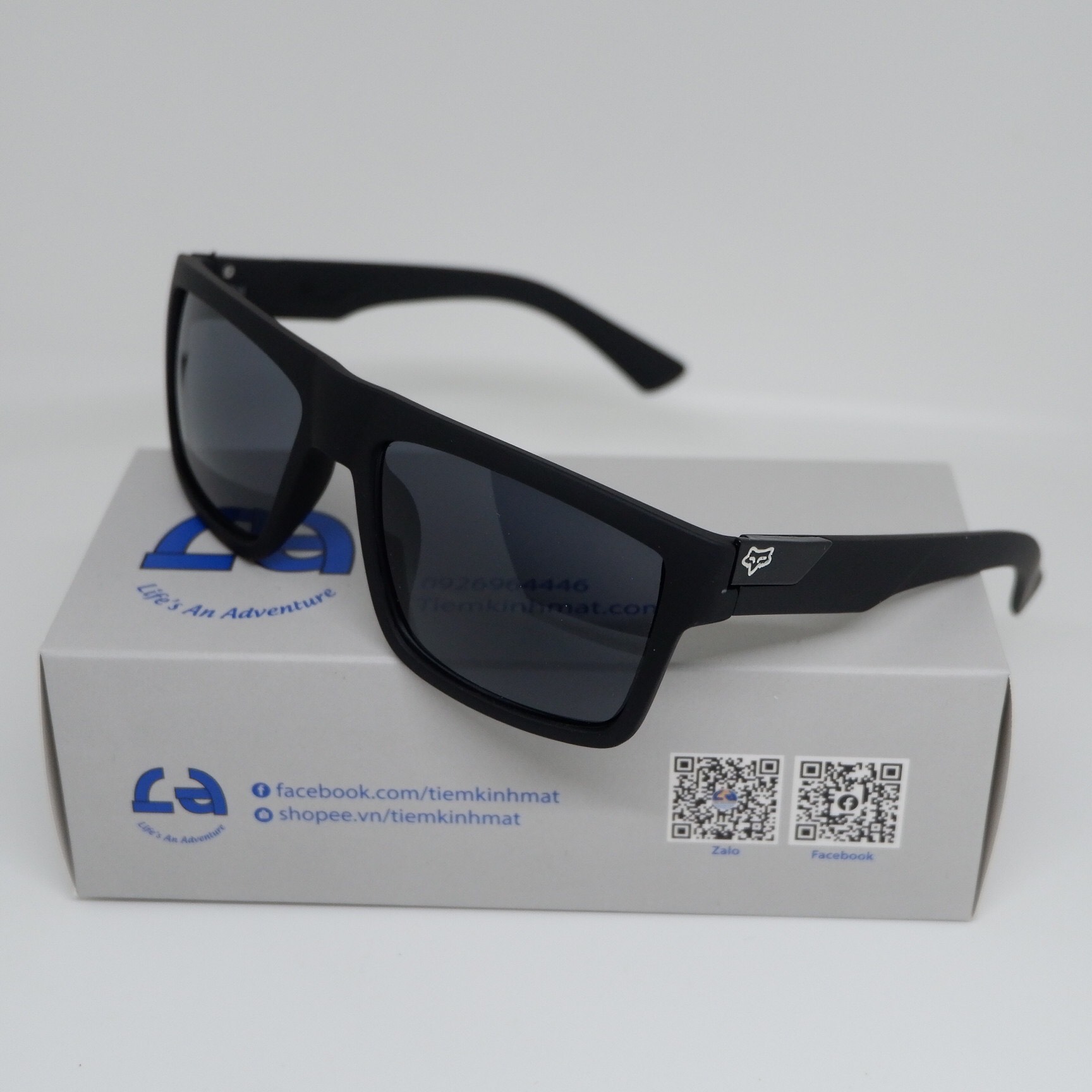 Kính mát thời trang nam Fox Racing, chống UV400, tròng kính phân cực siêu nhẹ FULL ĐEN