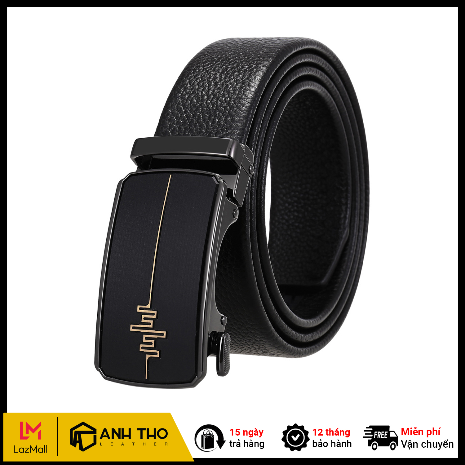 Thắt lưng nam da bò at leather p154