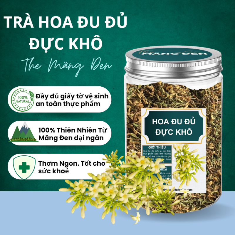 Trà hoa đu đủ đực khô 250g đặc sản măng đen kon tum