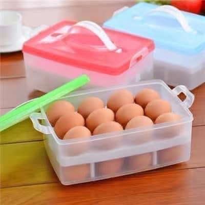 Hộp đựng trứng 2 tầng tiện dụng