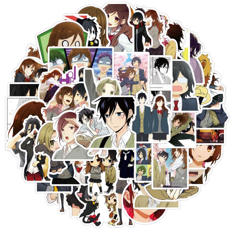 [HCM]Bộ anime Hori và Miyamura decal hình dán chống nước trang trí xe laptop nón bảo hiểm vali #197