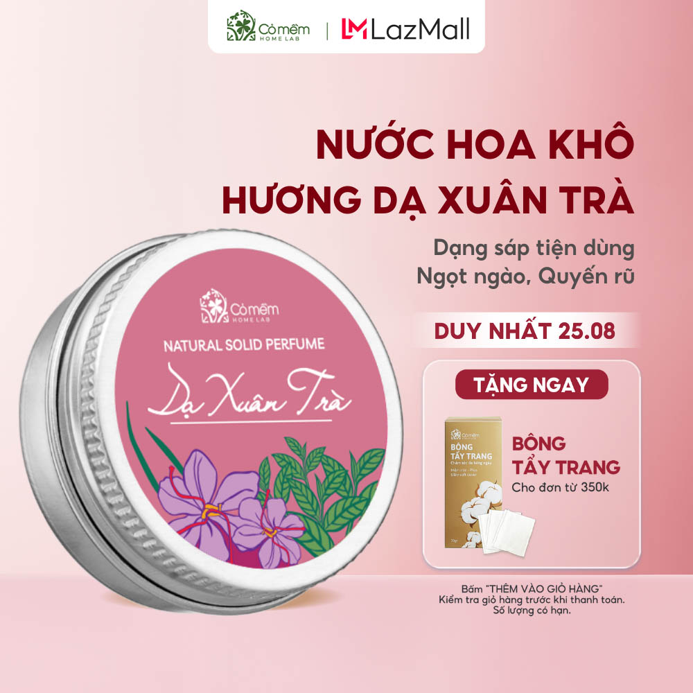 Nước Hoa Khô Thơm Lâu Dạ Xuân Trà Cỏ Mềm Ngọt Ngào, Quyến Rũ Hương Hoa Ngọc Lan Tây 10g (Tặng kèm túi vải nhỏ)