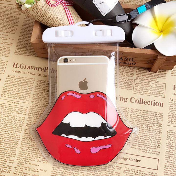 combo 02 túi, bao đựng điện thoại chống nước cảm ứng 3D cực chất