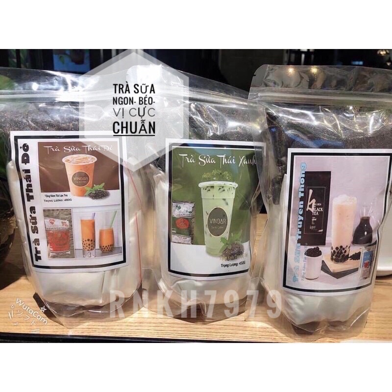 Trà sữa thái xanh set tự nấu