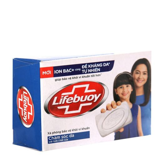 Xà bông cục Lifebuoy xanh dương dưỡng da và chăm sóc da tự nhiên 90g