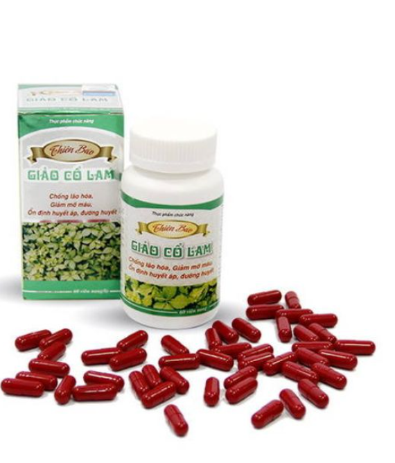 Giảo cổ lam Thiên Bảo - Giúp hỗ trợ đường huyết - Hộp 60 viên