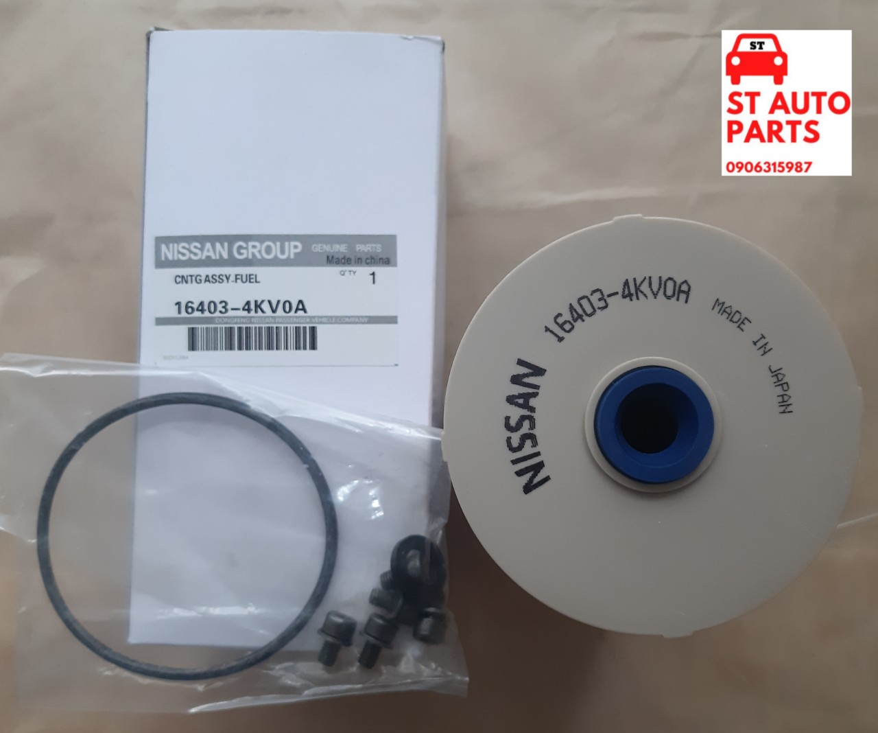 [HCM]Lọc dầu nhiên liệu diesel Nissan Navara NP300 Mã: 16403-4KV0A