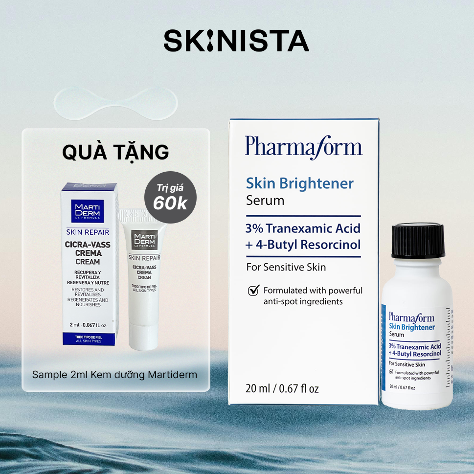 Tinh Chất Pharmaform Skin Brightener Serum 3% Tranexamic acid + 5% Niacinamide 20ml