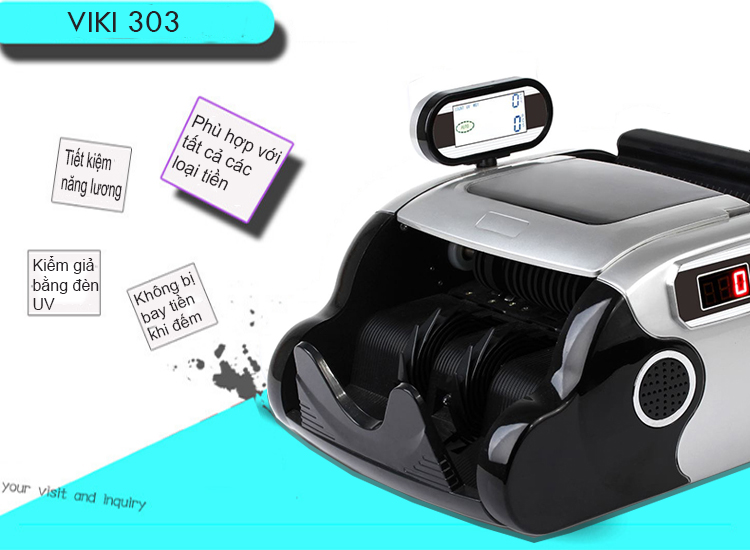 Máy đếm tiền giá rẻ viki 303