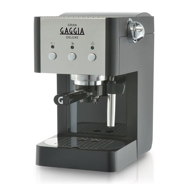 Máy pha cà phê espresso, cappuccino, latte dành cho gia đình giá rẻ gaggia gran deluxe thương hiệu ý, bảo hành 12 tháng