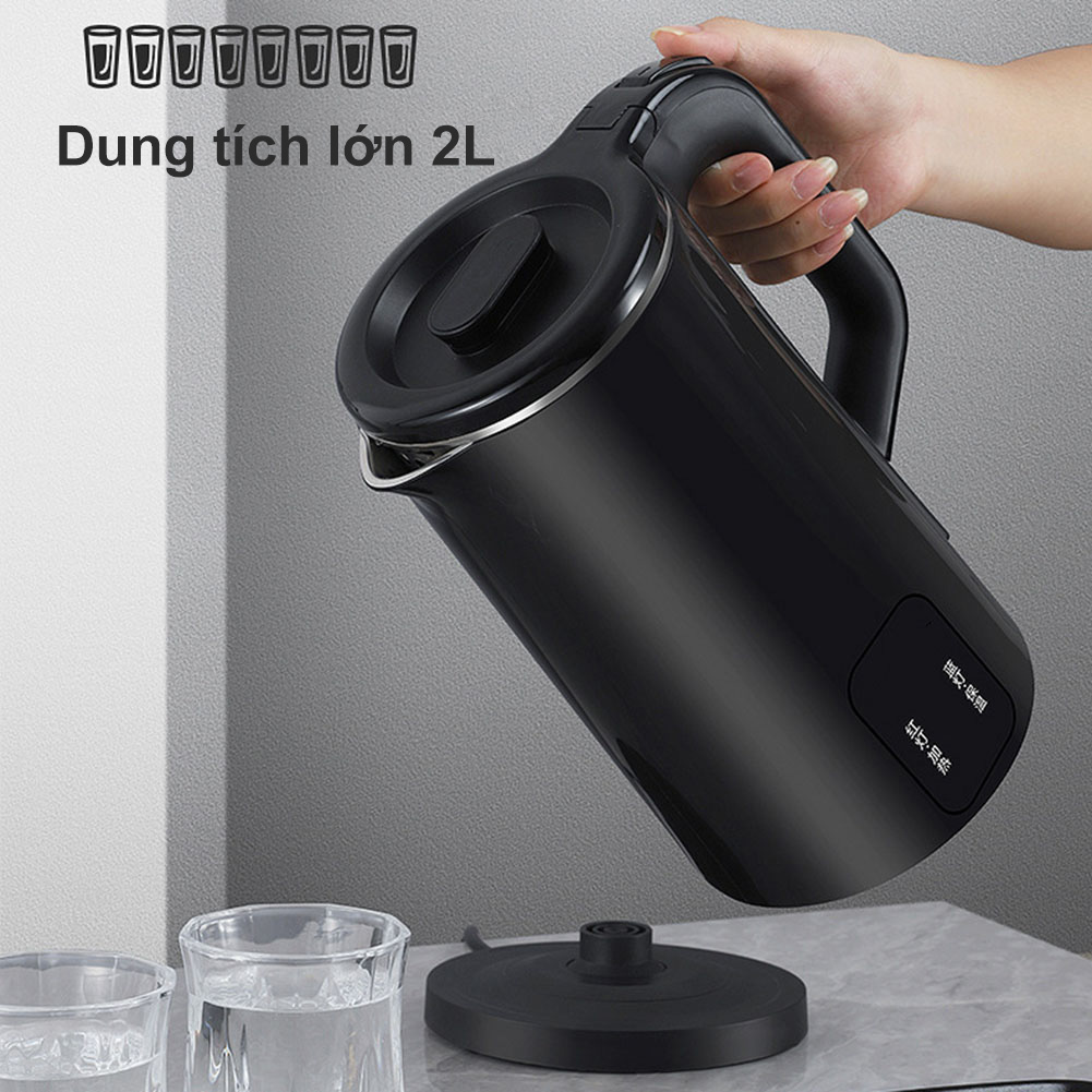 Chu yang ấm siêu tốc bình đun nước siêu tốc cách nhiệt cao cấp 2l