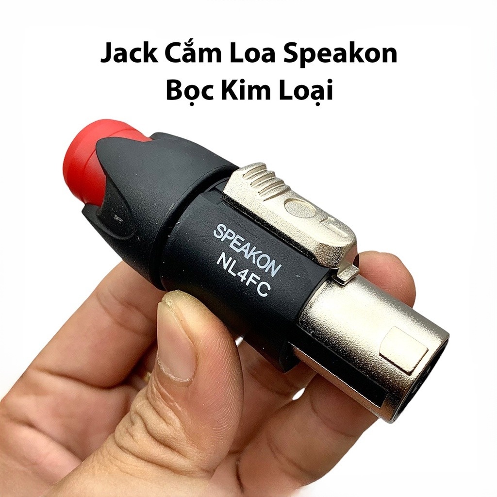 Jack cắm loa Speakon NL4FC chân kim loại, giá 1 chiếc