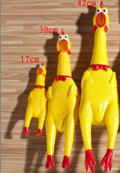 [HOÀN TIỀN 10%]Đồ chơi gà nhựa chít chít - gà la làng dành cho thú cưng - Cutepets