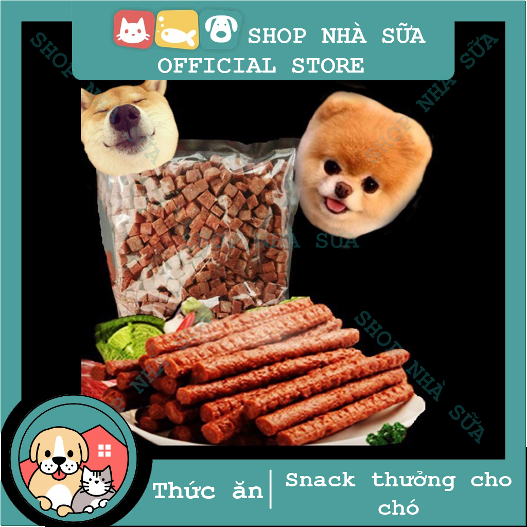 Thức ăn mềm cho chó - Snack thưởng - Bánh thưởng cho chó vị bò