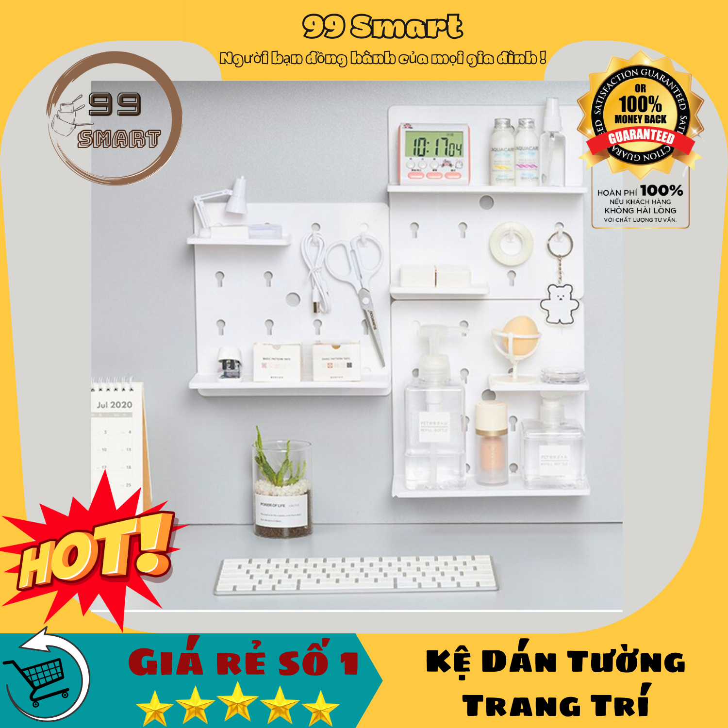 Kệ treo tường trang trí, khung kệ treo tường, kệ treo tường không cần khoan, kệ treo đơn giản